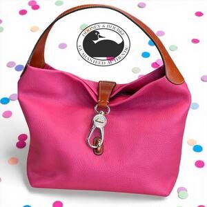 Dooney & Bourke PINK Pebble Grain Logo
Lock Shoulder Bag NWOT